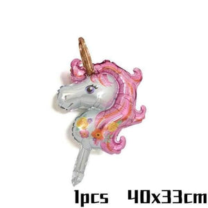 Planet Gates Festive & Party Supplies 33x40cm 1 Birthday Banner Unicornio Party Decoration Foil Balloons Kids Birthday Party Decoration Baby Shower Party Supplies