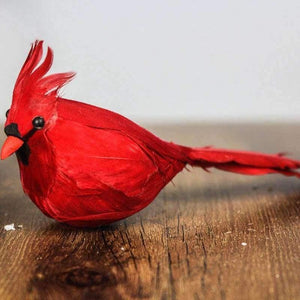 Planet Gates Festive & Party Supplies 5.5" Length Red Peace Bird Decorations for Home Foam Feather Birds Ornament 5pcs/lot Festival Party Supplies New Year's Products