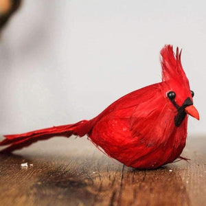 Planet Gates Festive & Party Supplies 5.5" Length Red Peace Bird Decorations for Home Foam Feather Birds Ornament 5pcs/lot Festival Party Supplies New Year's Products