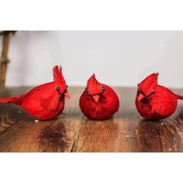 Planet Gates Festive & Party Supplies 5.5" Length Red Peace Bird Decorations for Home Foam Feather Birds Ornament 5pcs/lot Festival Party Supplies New Year's Products