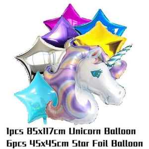 Planet Gates Festive & Party Supplies 5 Birthday Banner Unicornio Party Decoration Foil Balloons Kids Birthday Party Decoration Baby Shower Party Supplies