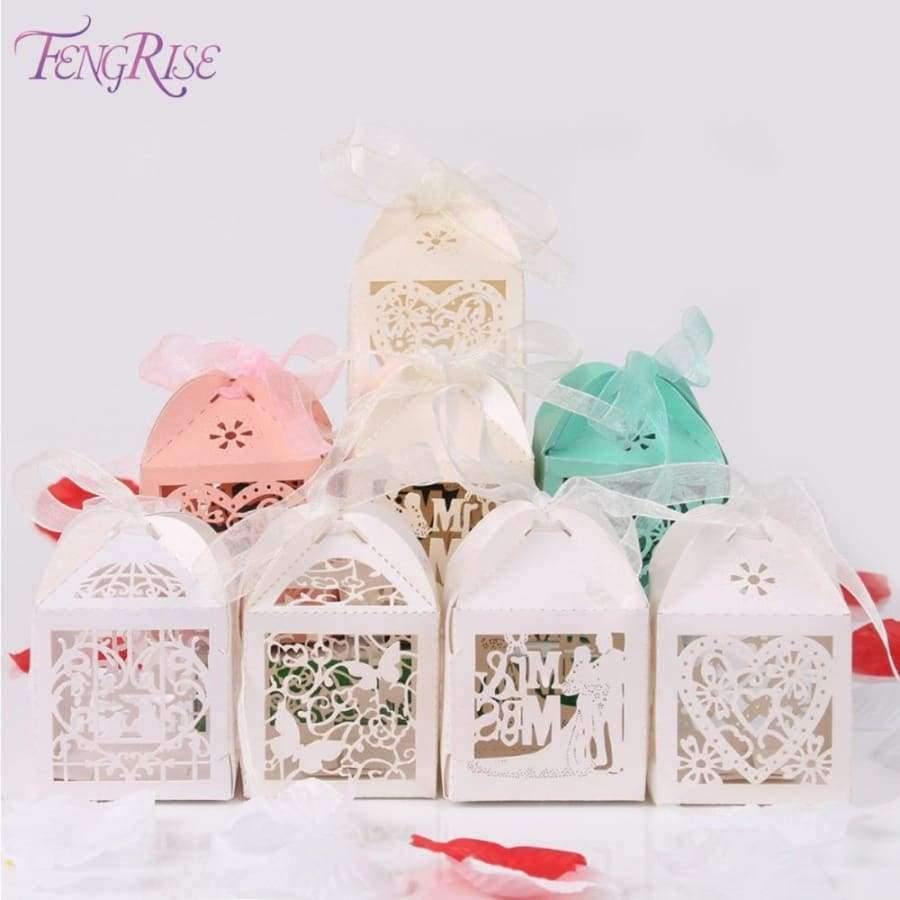 Planet Gates Festive & Party Supplies 50 pcs Baby Shower Bridal Candy Boxes Wedding Decoration Laser Cut Mr Mrs Favors Birthday Party Supplies Accessories