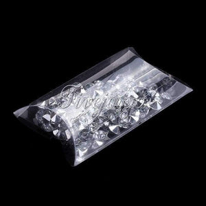 Planet Gates Festive & Party Supplies 50 pcs/lot Clear PVC Pillow Boxes Wedding Favor / Baby Shower boy / Bridal Sweet Candy Gift Box Party Supplies