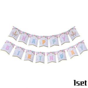 Planet Gates Festive & Party Supplies 6 Birthdays Unicorn Party Photo Booth Props/Banner/Cups/Topper Birthday Party Decoration Kids Baby Shower Eenhoorn Party Supplies