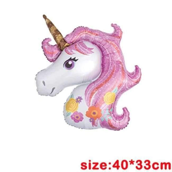 Planet Gates Festive & Party Supplies 6 Unicorn Party Foil Balloons Birthday Unicornio Latex Ballons 1st Birthday Party Kids Decorations Baby Shower Party Supplies