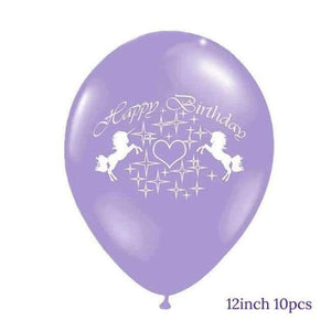 Planet Gates Festive & Party Supplies 8 Unicorn Party Foil Balloons Birthday Unicornio Latex Ballons 1st Birthday Party Kids Decorations Baby Shower Party Supplies