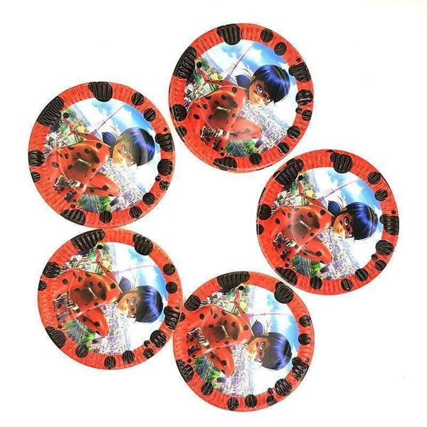 Planet Gates Festive & Party Supplies 80pcs\lot party table decoration cardboard cups cartoon animals Miraculous Ladybug party baby supplies festive party supplies