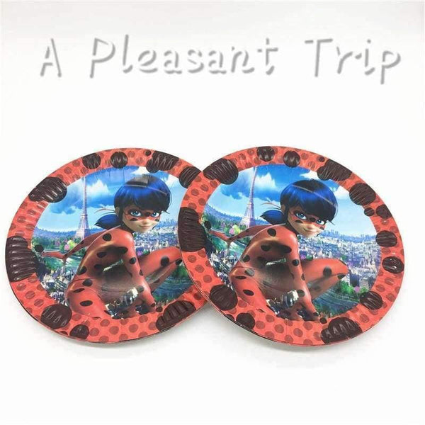 Planet Gates Festive & Party Supplies 80pcs\lot party table decoration cardboard cups cartoon animals Miraculous Ladybug party baby supplies festive party supplies