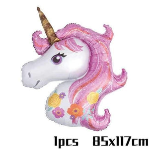Planet Gates Festive & Party Supplies 85x117cm 2 Birthday Banner Unicornio Party Decoration Foil Balloons Kids Birthday Party Decoration Baby Shower Party Supplies