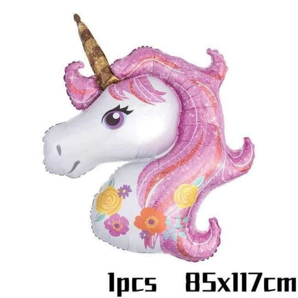 Planet Gates Festive & Party Supplies 85x117cm 2 Birthday Banner Unicornio Party Decoration Foil Balloons Kids Birthday Party Decoration Baby Shower Party Supplies