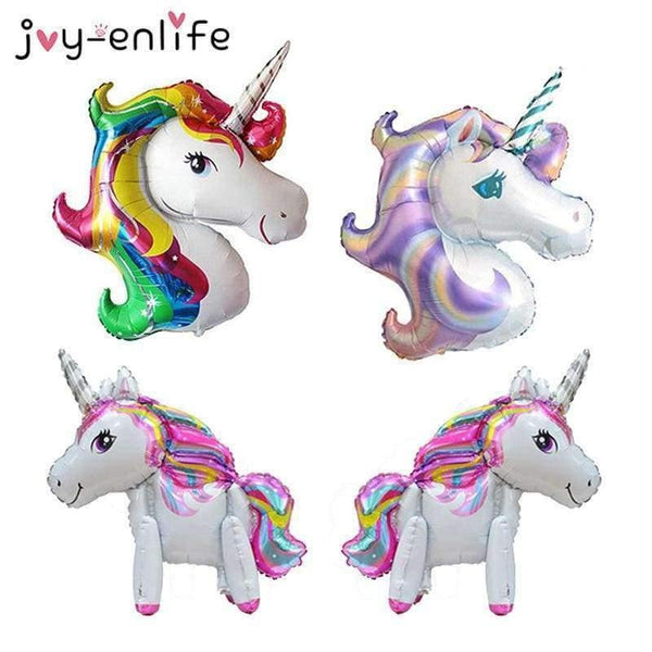 Planet Gates Festive & Party Supplies 85x117cm Birthday Banner Unicornio Party Decoration Foil Balloons Kids Birthday Party Decoration Baby Shower Party Supplies