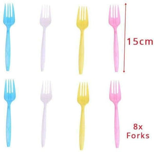 Planet Gates Festive & Party Supplies 8pcs Fork Unicorn Theme Party Tablecloths Kids Birthday Party Supplies Table Cover Birthday Party Decoration Supplies 100x180cm