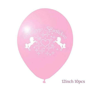 Planet Gates Festive & Party Supplies 9 Unicorn Party Foil Balloons Birthday Unicornio Latex Ballons 1st Birthday Party Kids Decorations Baby Shower Party Supplies