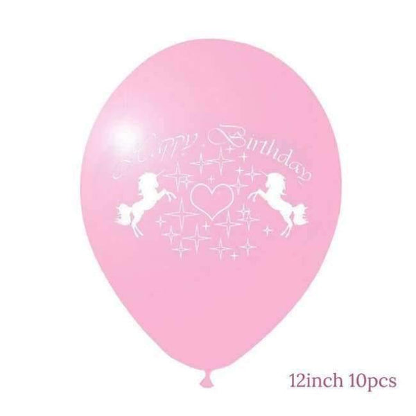 Planet Gates Festive & Party Supplies 9 Unicorn Party Foil Balloons Birthday Unicornio Latex Ballons 1st Birthday Party Kids Decorations Baby Shower Party Supplies