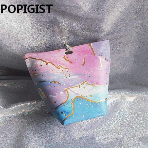 Planet Gates Festive & Party Supplies B / 6x6x10cm Creative baby shower Blue Starry Sky / Galaxy Wedding Favors Candy Boxes Romantic Bridal Shower Paper Box Party Gifts Box 30pcs