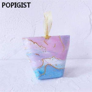 Planet Gates Festive & Party Supplies B / 6x6x10cm Creative baby shower Blue Starry Sky / Galaxy Wedding Favors Candy Boxes Romantic Bridal Shower Paper Box Party Gifts Box 30pcs