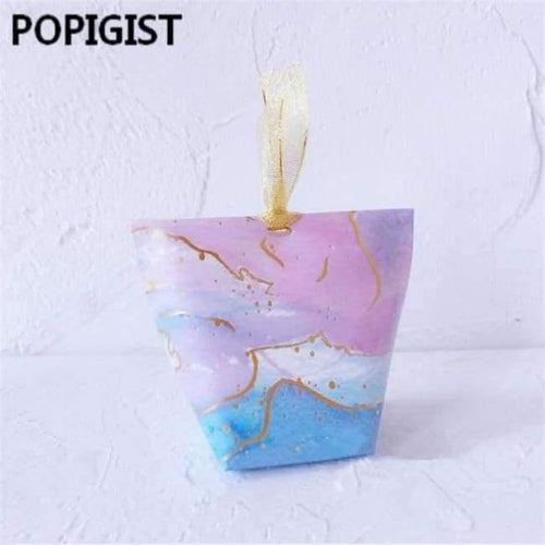 Planet Gates Festive & Party Supplies B / 6x6x10cm Creative baby shower Blue Starry Sky / Galaxy Wedding Favors Candy Boxes Romantic Bridal Shower Paper Box Party Gifts Box 30pcs