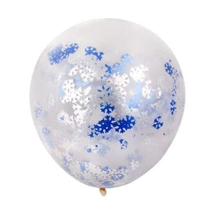 Planet Gates Festive & Party Supplies blue snowflake 36 5pcs 36inch Large Confetti Balloon Multicolor Latex Balloons Birthday Party Romantic Wedding Decoration Party Supplies