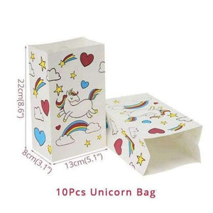 Planet Gates Festive & Party Supplies candy bag Unicorn Party Tableware Set Unicorn Balloons Napkin Cup Plate Hat Kids Happy Birthday Decoration Baby Shower Supplies