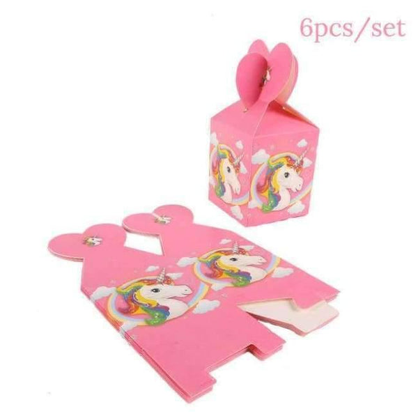 Planet Gates Festive & Party Supplies candy box Pink Unicorn Birthday Party Disposable Tableware Kits Baby Shower First Birthday Supplies Unicornio Party Bunting Garland