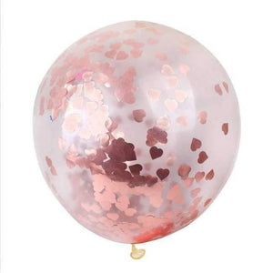 Planet Gates Festive & Party Supplies champagne heart 5pcs 36inch Large Confetti Balloon Multicolor Latex Balloons Birthday Party Romantic Wedding Decoration Party Supplies