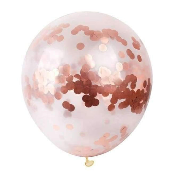 Planet Gates Festive & Party Supplies champagne round 5pcs 36inch Large Confetti Balloon Multicolor Latex Balloons Birthday Party Romantic Wedding Decoration Party Supplies