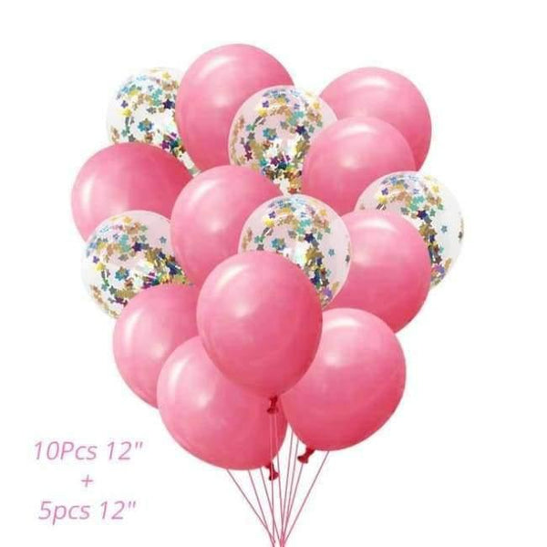 Planet Gates Festive & Party Supplies confetti balloons 2 Pink Unicorn Birthday Party Disposable Tableware Kits Baby Shower First Birthday Supplies Unicornio Party Bunting Garland