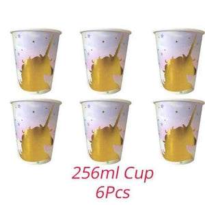 Planet Gates Festive & Party Supplies cup 30cm Paper Flowers with Disposable Tableware For Birthday Party Decorations Kids Unicorn Party Baby Shower Supplies