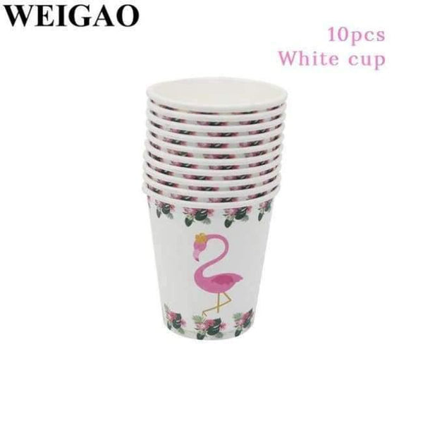 Planet Gates Festive & Party Supplies Cup Summer Flamingo Hawaii Party Decoration Kids Happy Birthday Party Foil Balloons Tableware Cup Bachelorette Party Supplies
