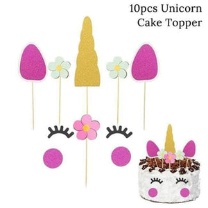 Planet Gates Festive & Party Supplies Cute Cake Topper 30cm Paper Flowers with Disposable Tableware For Birthday Party Decorations Kids Unicorn Party Baby Shower Supplies