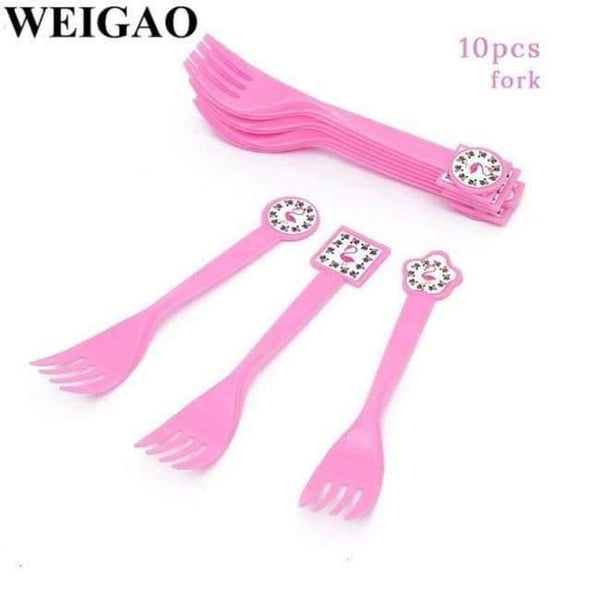 Planet Gates Festive & Party Supplies Fork Summer Flamingo Hawaii Party Decoration Kids Happy Birthday Party Foil Balloons Tableware Cup Bachelorette Party Supplies