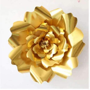 Planet Gates Festive & Party Supplies gold 30cm 30cm Paper Flowers with Disposable Tableware For Birthday Party Decorations Kids Unicorn Party Baby Shower Supplies