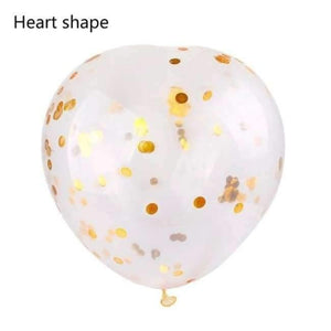 Planet Gates Festive & Party Supplies Heart balloon 5pcs 36inch Large Confetti Balloon Multicolor Latex Balloons Birthday Party Romantic Wedding Decoration Party Supplies