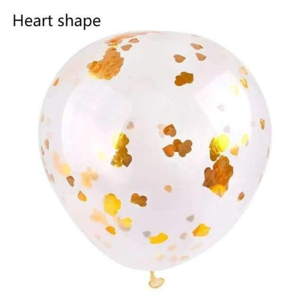 Planet Gates Festive & Party Supplies Heart balloon heart 5pcs 36inch Large Confetti Balloon Multicolor Latex Balloons Birthday Party Romantic Wedding Decoration Party Supplies