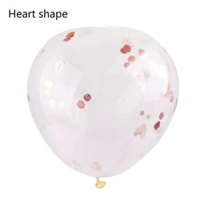 Planet Gates Festive & Party Supplies Heart balloon round 5pcs 36inch Large Confetti Balloon Multicolor Latex Balloons Birthday Party Romantic Wedding Decoration Party Supplies