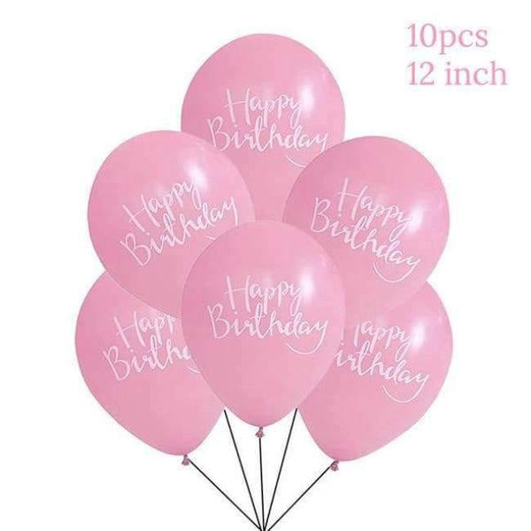 Planet Gates Festive & Party Supplies latex balloons 1 Pink Unicorn Birthday Party Disposable Tableware Kits Baby Shower First Birthday Supplies Unicornio Party Bunting Garland