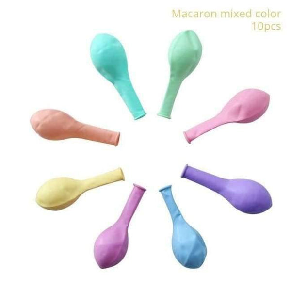 Planet Gates Festive & Party Supplies Mcaron Balloons 30cm Paper Flowers with Disposable Tableware For Birthday Party Decorations Kids Unicorn Party Baby Shower Supplies