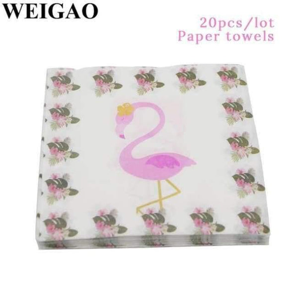 Planet Gates Festive & Party Supplies Napkins 1 Summer Flamingo Hawaii Party Decoration Kids Happy Birthday Party Foil Balloons Tableware Cup Bachelorette Party Supplies