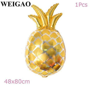 Summer Flamingo Hawaii Party Decoration Kids Happy Birthday Party Foil Balloons Tableware Cup Bachelorette Party Supplies - Planet Gates