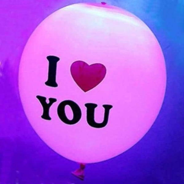 Planet Gates Festive & Party Supplies pink I LOVE YOU 25pcs LED Balloon Light Ball Luminous Latex nitrogen Balloons Christmas Halloween Decor Wedding Birthday Party Baloons Supplies