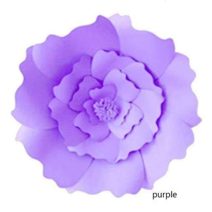 Planet Gates Festive & Party Supplies purple 30cm 30cm Paper Flowers with Disposable Tableware For Birthday Party Decorations Kids Unicorn Party Baby Shower Supplies