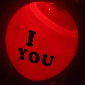 Planet Gates Festive & Party Supplies red I LOVE YOU 25pcs LED Balloon Light Ball Luminous Latex nitrogen Balloons Christmas Halloween Decor Wedding Birthday Party Baloons Supplies