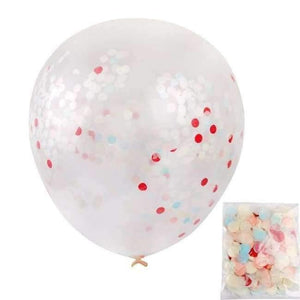 Planet Gates Festive & Party Supplies Round 5pcs 36inch Large Confetti Balloon Multicolor Latex Balloons Birthday Party Romantic Wedding Decoration Party Supplies