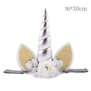 Unicorn Party Kits 1st Birthday Unicorn Headband Paper Cups/Plates/Napkin Birthday Decorations Kids Baby Shower Party Supplies - Planet Gates