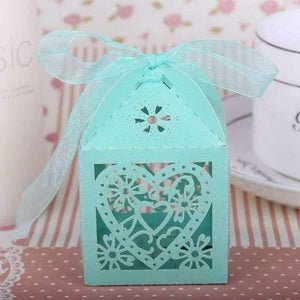 Planet Gates Festive & Party Supplies Sky Blue Heart 50 pcs Baby Shower Bridal Candy Boxes Wedding Decoration Laser Cut Mr Mrs Favors Birthday Party Supplies Accessories