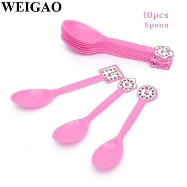 Planet Gates Festive & Party Supplies Spoon Summer Flamingo Hawaii Party Decoration Kids Happy Birthday Party Foil Balloons Tableware Cup Bachelorette Party Supplies