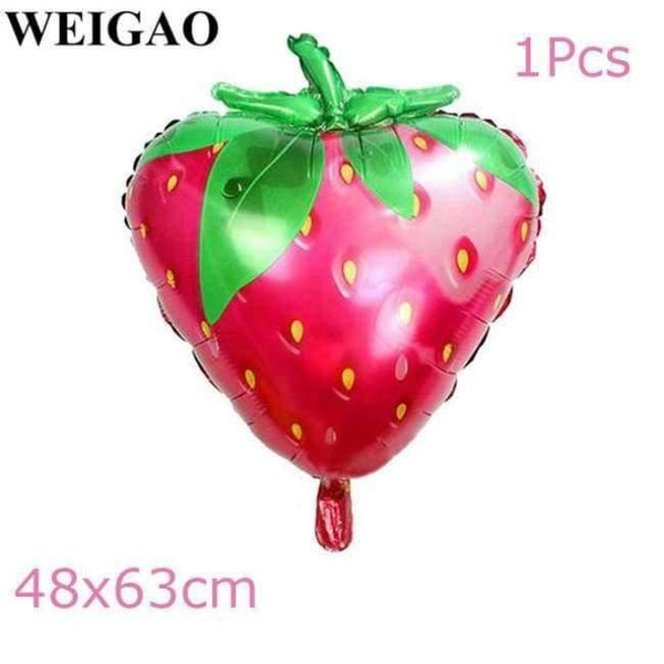 Planet Gates Festive & Party Supplies Straw Berry Summer Flamingo Hawaii Party Decoration Kids Happy Birthday Party Foil Balloons Tableware Cup Bachelorette Party Supplies