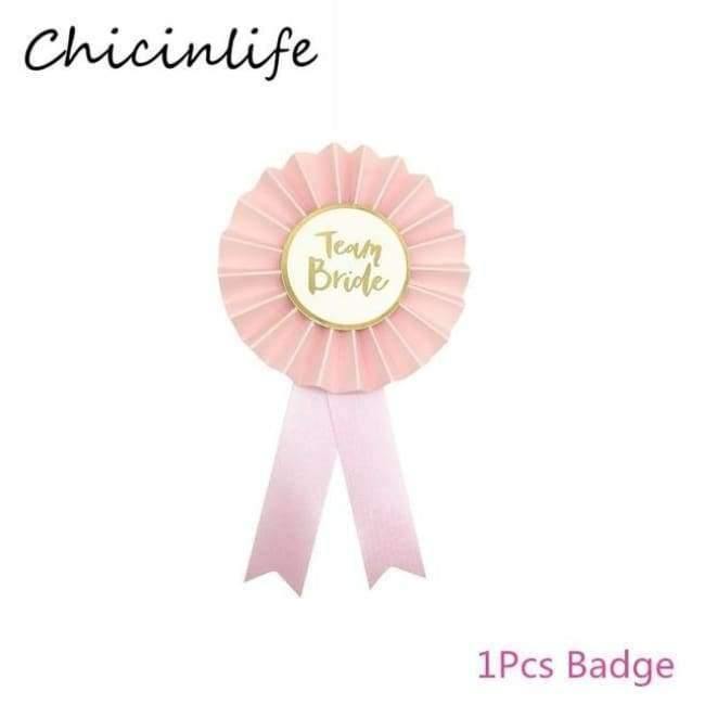 Planet Gates Festive & Party Supplies 1Pcs Team Bride Badges Hen Bachelorette Party Bridal Shower Bride To Be Wedding Ceremony Accessory Decor Supplies