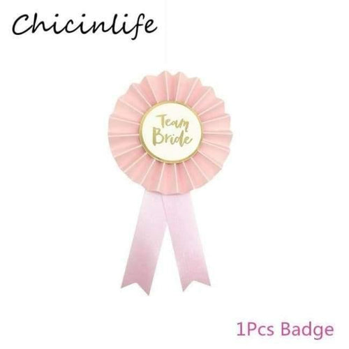 Planet Gates Festive & Party Supplies Team Bride 1Pcs Team Bride Badges Hen Bachelorette Party Bridal Shower Bride To Be Wedding Ceremony Accessory Decor Supplies