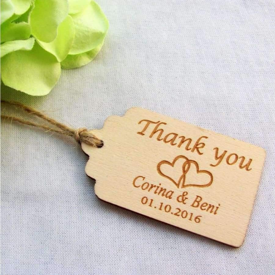 Planet Gates Festive & Party Supplies Thank You Design / 200pcs 65/200pcs Personalized Engraved Thank You Wedding Tags Wooden Tags Wedding Favor Tags Rustic Wedding Bridal Shower Favor Tags